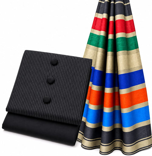3 Piece Dress - BLACK MULTI